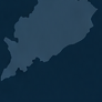 Decorative Odisha map silhouette